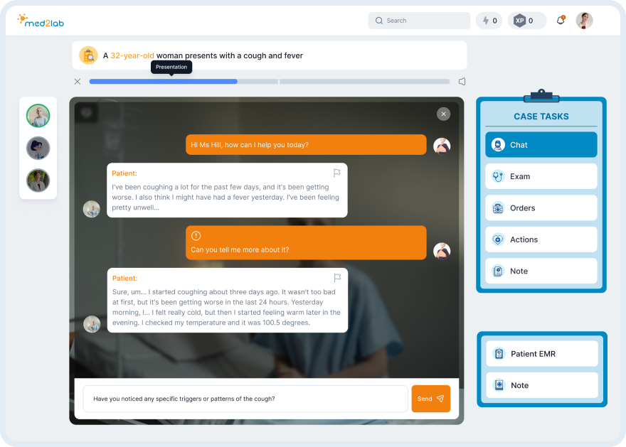 Screen med2lab